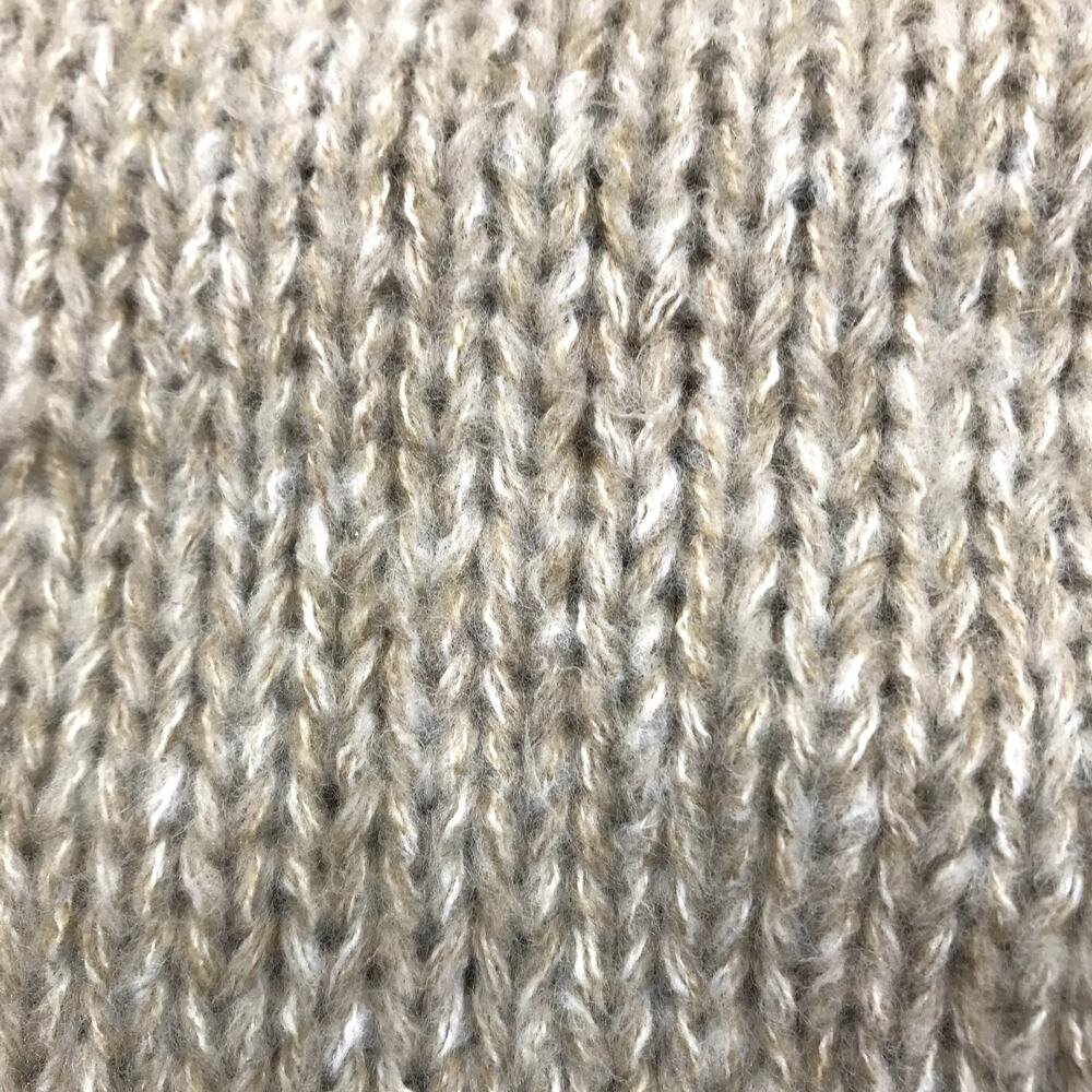 HAWLILI Wool Knit Cardigan Sz M Beige Cozy Y2K Retro Nostalgia Cotagecore Office - Picture 8 of 11